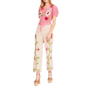 LoveShackFancy Dinah Pant Size Medium